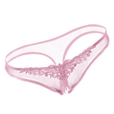 Maxbell Women Sexy Pearl Massage Lingerie Lace Thong G-String Pantiy Briefs Pink - Aladdin Shoppers