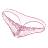 Maxbell Women Sexy Pearl Massage Lingerie Lace Thong G-String Pantiy Briefs Pink - Aladdin Shoppers