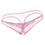 Maxbell Women Sexy Pearl Massage Lingerie Lace Thong G-String Pantiy Briefs Pink - Aladdin Shoppers