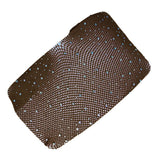 Maxbell Women Sexy Rhinestones Fishnet Net Mesh Stockings Tights Pantyhose Coffee - Aladdin Shoppers