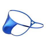 Maxbell Maxbell Mens Sexy Briefs G-String Thongs Jockstrap Underwear T-back Shorts Blue L