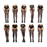 Maxbell Black Sexy Women Leggings Stockings Garters Belt Pantyhose Multi Style 1 - Aladdin Shoppers