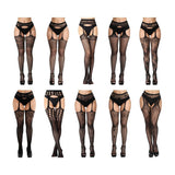 Maxbell Black Sexy Women Leggings Stockings Garters Belt Pantyhose Multi Style 1 - Aladdin Shoppers