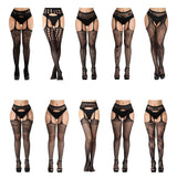 Maxbell Black Sexy Women Leggings Stockings Garters Belt Pantyhose Multi Style 1 - Aladdin Shoppers