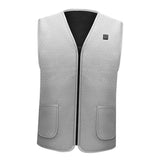 Mens Electric Heating Vest Winter Warm Up Jacket Battery Heated Coats L