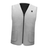 Mens Electric Heating Vest Winter Warm Up Jacket Battery Heated Coats L