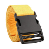 Outdoor Breathable Men Waist Belt Quick Release Buckle Yellow