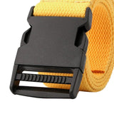 Outdoor Breathable Men Waist Belt Quick Release Buckle Yellow