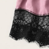 Maxbell Women Sexy Lace Vest Crop Tops Panty Lingerie Sleepwear Light Purple L