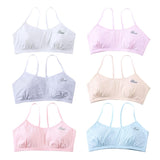 Teen Bra Girls Soft Breathable Training Bra Vest Seamless Wireless White