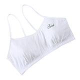 Teen Bra Girls Soft Breathable Training Bra Vest Seamless Wireless White