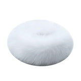 Ladies Winter Faux Fur Collar Circle Scarf Wrap for Cold Weather White