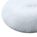 Ladies Winter Faux Fur Collar Circle Scarf Wrap for Cold Weather White