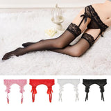 Maxbell Maxbell Women Sexy Garter Belt Strap Lace Bow Suspender Belt Dance Clubwear Pink