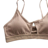 Maxbell Maxbell Women's Comfy Sexy Padded Push up Everyday Bra Khaki