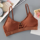 Maxbell Maxbell Women's Comfy Sexy Padded Push up Everyday Bra Brown