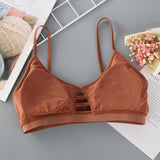 Maxbell Maxbell Women's Comfy Sexy Padded Push up Everyday Bra Brown