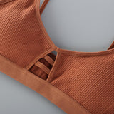 Maxbell Maxbell Women's Comfy Sexy Padded Push up Everyday Bra Brown