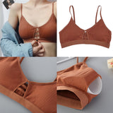 Maxbell Maxbell Women's Comfy Sexy Padded Push up Everyday Bra Brown
