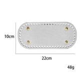 Leather DIY Bags Bottom Mat Pad Insert Base Replacement Purse Making White