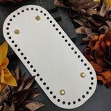 Leather DIY Bags Bottom Mat Pad Insert Base Replacement Purse Making White