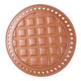 Round Crochet Bag Bottom Shaper Pad Insert Base for Purse Making Brown