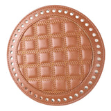 Round Crochet Bag Bottom Shaper Pad Insert Base for Purse Making Brown