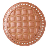 Round Crochet Bag Bottom Shaper Pad Insert Base for Purse Making Brown