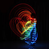 Women Adults LED Butterfly Wings Belly Dance Costumes Glowing Performance
