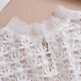 Maxbell Maxbell Camisole Shirt Tank Top Sexy Women Lady Lace Halter Chiffon Collar Crochet