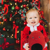 Maxbell 8" Halloween Plush Bat Toy Christmas Holiday Birthday Gift for Kids Red