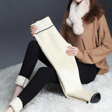 Women's Casual Fleece Lined Warm Leggings Thicken Pants Winter Warm XXXL