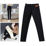 Women's Casual Fleece Lined Warm Leggings Thicken Pants Winter Warm XXXL