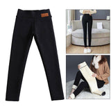 Women's Casual Fleece Lined Warm Leggings Thicken Pants Winter Warm XXXL