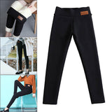 Women's Casual Fleece Lined Warm Leggings Thicken Pants Winter Warm XXXL