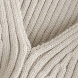 Maxbell Maxbell Turtleneck Sexy Short Sweater Long Sleeve Knitwear Pullover Halter Top White