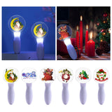 Maxbell Christmas Flashing Light Santa Claus Music Sound Stick Battery Operated A