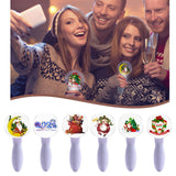 Maxbell Christmas Flashing Light Santa Claus Music Sound Stick Battery Operated A