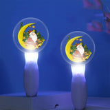 Maxbell Christmas Flashing Light Santa Claus Music Sound Stick Battery Operated A