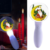 Maxbell Christmas Flashing Light Santa Claus Music Sound Stick Battery Operated A