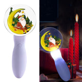 Maxbell Christmas Flashing Light Santa Claus Music Sound Stick Battery Operated A