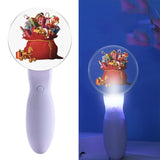 Maxbell Christmas Flashing Light Santa Claus Music Sound Stick Battery Operated C