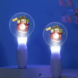 Maxbell Christmas Flashing Light Santa Claus Music Sound Stick Battery Operated D