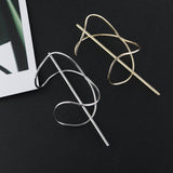 Women Boho Hairpin Stick Pin Hair Slide Clip Bun Holder Hair Accessories Gold