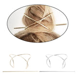 Women Boho Hairpin Stick Pin Hair Slide Clip Bun Holder Hair Accessories Gold