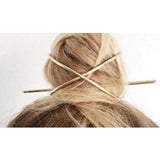 Women Boho Hairpin Stick Pin Hair Slide Clip Bun Holder Hair Accessories Gold