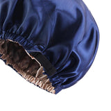 Maxbell 2xSatin Silk Bonnet Night Sleeping Cap Hat For Curly Natural Hair Navy Blue