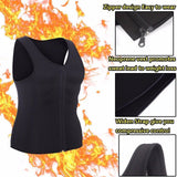 Men Zipper Sauna Sweat Trainer Vest Neoprene Yoga Thermal Body Shaper XL