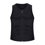 Men Zipper Sauna Sweat Trainer Vest Neoprene Yoga Thermal Body Shaper XL