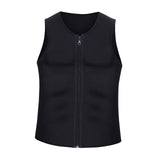 Men Zipper Sauna Sweat Trainer Vest Neoprene Yoga Thermal Body Shaper XL